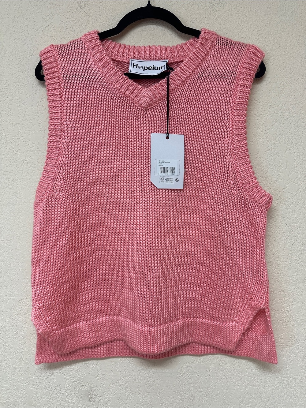 Hopeium NWT Cuddle club and ink linen vest size S - Picture 2 of 3